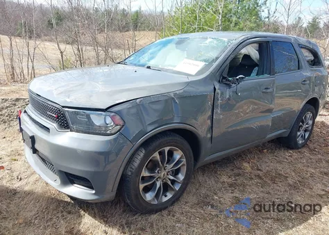 2020 Dodge Durango Gt Plus Awd из США, поврежденный, VIN 1C4RDJDG4LC116376